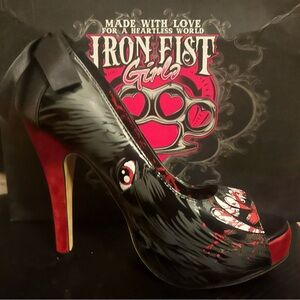 Iron Fist Black and Red heels